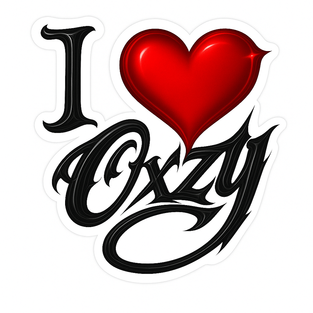 "I ❤️ OXZY" STICKER PACK