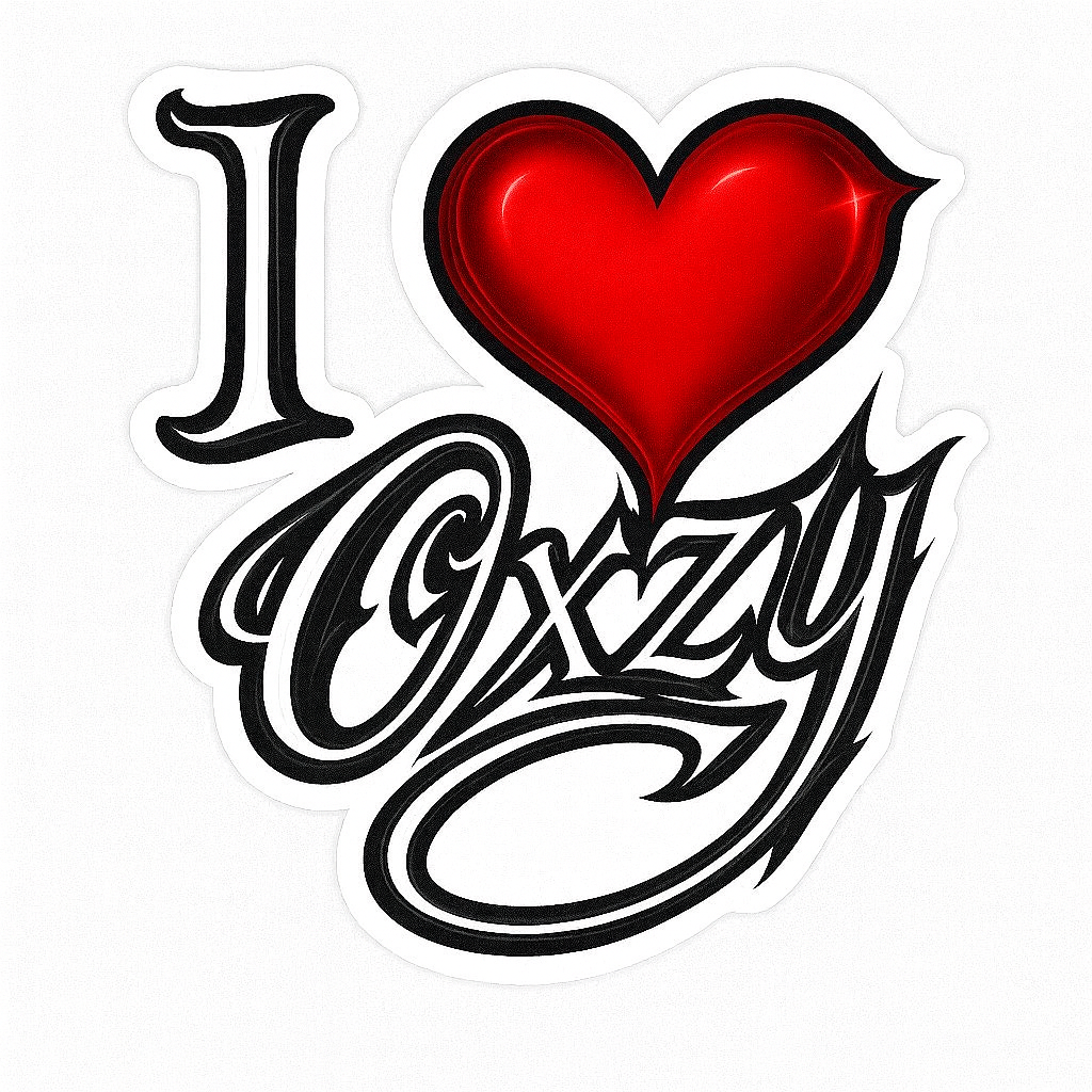 "I ❤️ OXZY" STICKER PACK